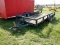 SHOPBUILT UTILITY TRAILER,  TANDEM AXLE, SIDE RAILS S# N/A