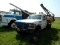 1994 FORD F350 SPRAY TRUCK,  4X4, V8 DIESEL, 5 SPEED, 500 GALLON POLY TANK,