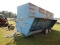 MOBILE CATTLE FEEDER,  TRAILER MOUNTED, TANDEM AXLE, (BLUE) S# N/A