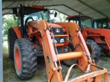 2007 KUBOTA M135X LOADER TRACTOR, 2,107 hrs,  CAB, AC, MFWD, KUBOTA LA2253