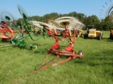 DURABILT HAY RAKE,  8 WHEEL, HYDRAULIC FOLD