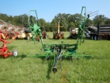 FRONTIER HAY TEDDER,  FOUR BASKET, HYDRAULIC FOLD S# 10057