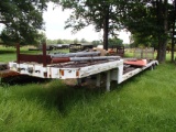 DORSEY LOWBOY TRAILER,  TANDEM AXLE, DUALS, DOVETAIL, NO RAMPS