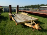 1992 BELSHE 6T-2 EQUIPMENT TRAILER,  16', PINTLE HITCH, TANDEM AXLE, SINGLE