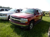 2004 CHEVROLET SUBURBAN SUV, 130,090 MILES  V8 GAS, AT, PS, AC, 3RD ROW SEA