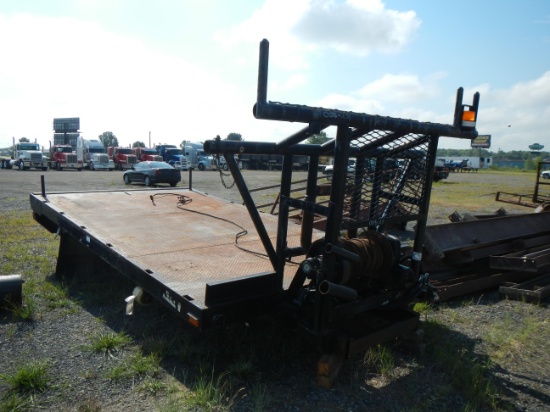 METAL FLATBED,  14', WITH RUFNEK WINCH