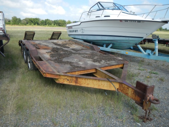 12’ Shop Built Pintle Hitch Trailer – Tandem Axle, Spring Ride