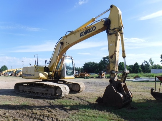 2006 KOBELCO SK210 LC HYDRAULIC EXCAVATOR, 6909 HRS  CAB, AC, AUXILIARY HYD