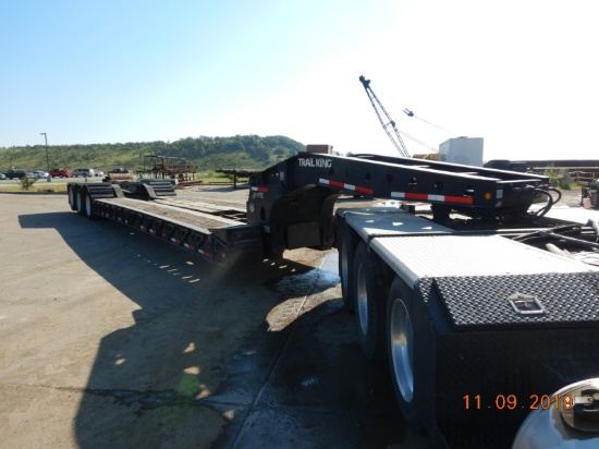 2014 TRAIL KING TK110HDG-533 DETACH LOWBOY TRAILER,  SELF CONTAINED, HYDRAU