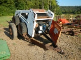 BOBCAT 743B SKID STEER,  4-CYL KUBOTA DIESEL (NEEDS REPAIR), WITH TRAILER (