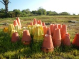 LOT OF PLASTIC PIPE STANDS