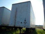 1999 HYUNDAI PUP VAN TRAILER,  28', SINGLE AXLE. SPRING RIDE, 22.5 TIRES ON