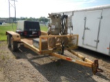 SAND BLAST TRAILER,  TANDEM AXLE, SPRING RIDE, SULLAIR 185 COMPRESSOR, CLEM