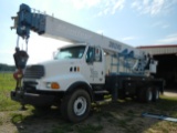 2006 STERLING CRANE TRUCK, 45,000+ mi,  MERCEDES DIESEL, EATON 8LL, TWIN SC