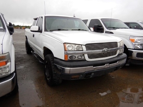 2003 CHEVROLET 1500 PICKUP TRUCK,  EXTENDED CAB, V8 GAS, AUTOMATIC, 4X4, PS