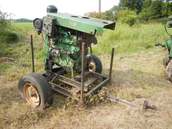 JOHN DEERE POWER UNIT,  4 CYLINDER DIESEL, T S# 441296, have not been teste