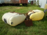 BOLT ON SPRAY TANK RACK,  WITH POLY TANKS