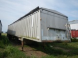 1983 STOUGHTON AHV-421T HOPPER BOTTOM GRAIN TRAILER,  42', TANDEM AXLE ON S