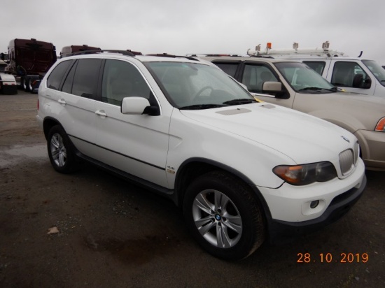 2005 BMW X5 SUV,  4-DOOR, 6-CYL GAS, AUTOMATIC, PS, AC S# 4980