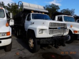 1992 FORD FT900 DUMP TRUCK, 329,511 miles  FORD DIESEL, 8LL TRANSMISSION, 1