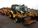 2002 NEW HOLLAND LB90 LOADER BACKHOE, 5838 hrs  4X4, CAB S# 31036734 C# 447