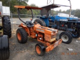 1977 KUBOTA L185F LAWN TRACTOR, 4225 HRS  DIESEL, PTO, 60