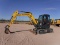2018 NEW HOLLAND E60C EXCAVATOR, 624+ hrs,  RUBBER TRACKS, CAB, AC, HYDRAUL