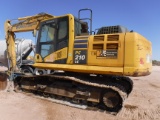 2013 KOMATSU PC210LC-10 EXCAVATOR, 4,993+ hrs,  CAB, AC, AUXILIARY HYDRAULI