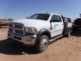 2014 DODGE RAM 5500HD FLATBED TRUCK, 133,000+ mi,  4 X 4, CUMMINS DIESEL, A