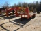 2001 BIG TEX GOOSENECK TRAILER,  24', TANDEM AXLE, SINGLE WHEEL, PIPE SIDE