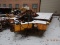 1971 NELSON LOWBOY EQUIPMENT TRAILER,  PINTLE HITCH, 20'+6' DOVETAIL, TANDE