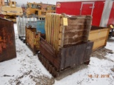 (3) METAL TUBS,  WIRE BASKET,  BARRELS