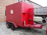 1987 HOMEMADE ENCLOSED TRAILER,  PINTLE HOOK, TANDEM AXLE, APPROX 10' S# TD