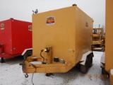 1991 HOMEMADE ENCLOSED TRAILER,  10', PINTLE HOOK, TANDEM AXLE, SINGLE TIRE