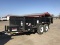 BIG TEX 10SR DUMP TRAILER,  TANDEM AXLE, SPRING RIDE, BATTERY OPERATED DUMP