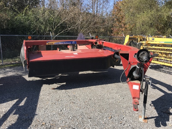 2014 NEW HOLLAND H7230 DISCBINE,  RUBBER ROLLS, 10' 4" CUT, HYDRAULIC POLE