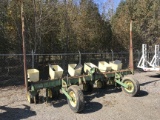 JOHN DEERE 7100 6 ROW PLANTER,  MARKERS, HYDRAULIC TRANSPORT WHEELS, S# 023