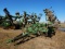 JOHN DEERE 980 FIELD CULTIVATOR,  S TINE, 25', HYDRAULIC FOLD, GAUGE WHEELS