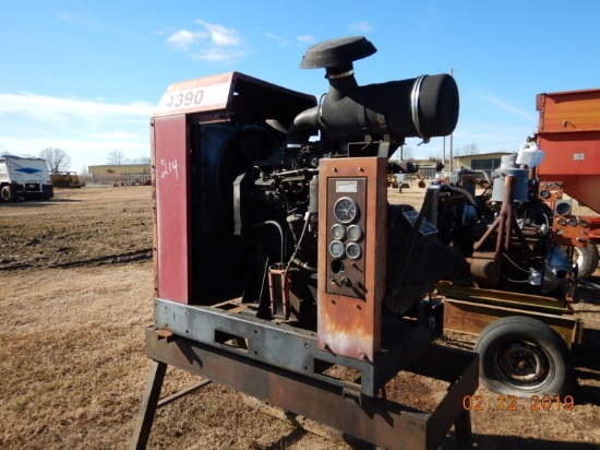 CASE/IH 4390 POWER UNIT, 5586 HRS  TRAILER MOUNTED S# DJA0006631