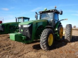 2011 JOHN DEERE 8285R WHEEL TRACTOR, 3724 HRS  MFWD, POWER SHIFT, STARFIRE