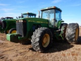 1998 JOHN DEERE 8400 WHEEL TRACTOR, 11,832 HRS  MFWD, CAB, AC, HEAT, POWERS