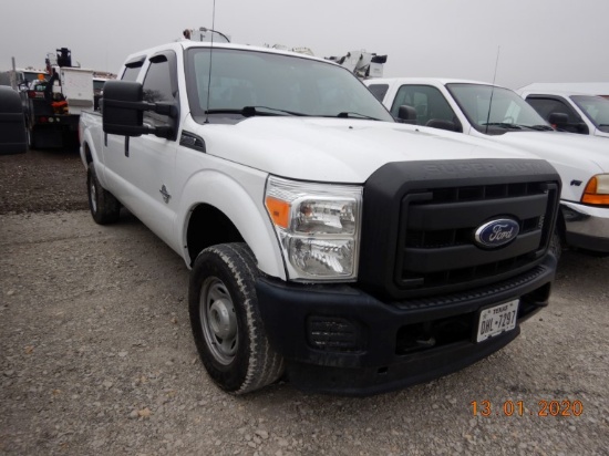 FORD F250XL PICKUP TRUCK, 162,140 mi,  CREW CAB. 4X4, 6.7L POWERSTROKE DIES