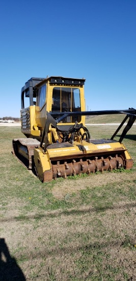 2012 RAYCO FM185 TRACK MULCHER,  CAB, AC, 6.7L QSB-CUMMINS DIESEL, PREDATOR