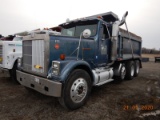 1991 INTERNATIONAL DUMP TRUCK,  TRI-AXLE, CAT 3406B, EATON 10-SPEED, TWIN S