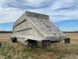 2006 TRAVIS ALUMINUM END DUMP TRAILER,  39', TANDEM AXLE, AIR RIDE, 24.5’S