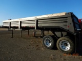 1997 LUFKIN END DUMP TRAILER,  40', TANDEM AXLE, SPRING RIDE, 24.5 TIRES ON