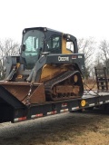 2013 JOHN DEERE 333E SKID STEER LOADER, 3,200 hrs,  CAB, AC, PILOT CONTROLS