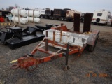 TRAILER,  PINTLE HITCH, 10', TANDEM AXLE, TONGUE TOOLBOX, FOLD DOWN RAMPS