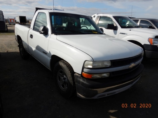 2001 CHEVROLET 1500 TRUCK, 259,785+ mi,  4.3L V6 GAS, AUTOMATIC, PS, AC S#