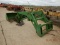 JOHN DEERE 720 FRONT END LOADER,  QUICK ATTACH BUCKET, QUICK ATTACH HAY FOR